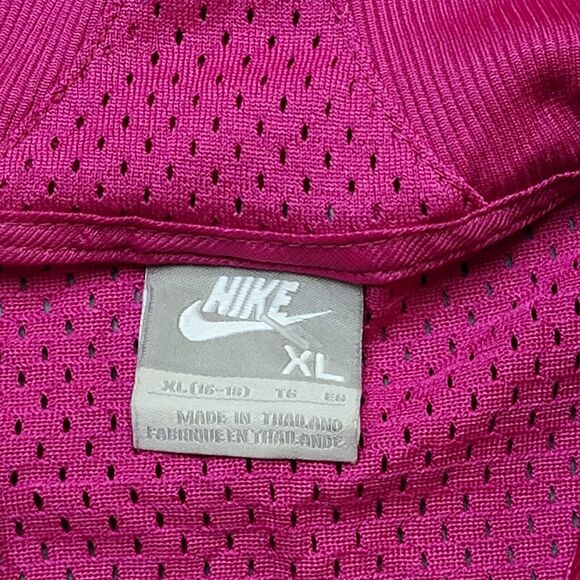 Women’s Nike Full Zip Pullover Pink Black & White Jacket XL 16-18 - Picture 4 of 9